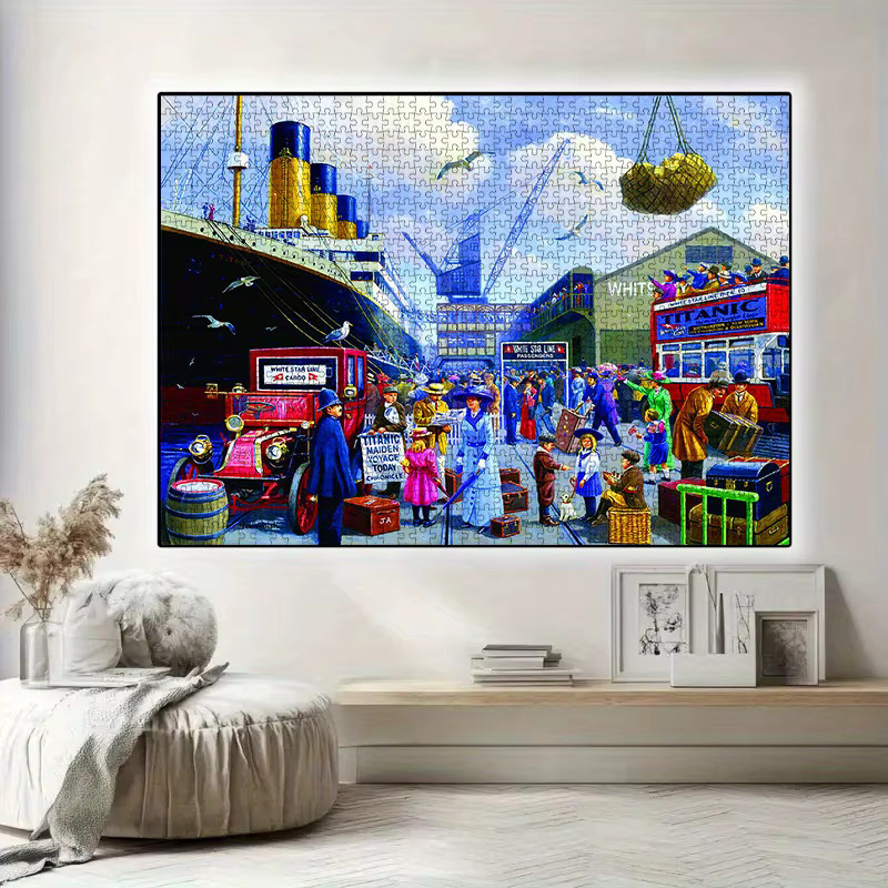 AZNM Titanic Dock Scene DIY-Papierpuzzle, 1.000 Teile, ab 14 Jahren - Bild 4