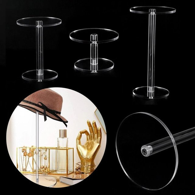 Runder Schmuck Display-Ständer aus Acryl in Transparent für Ringe, Armbänder und Anime-Figuren - Bild 1