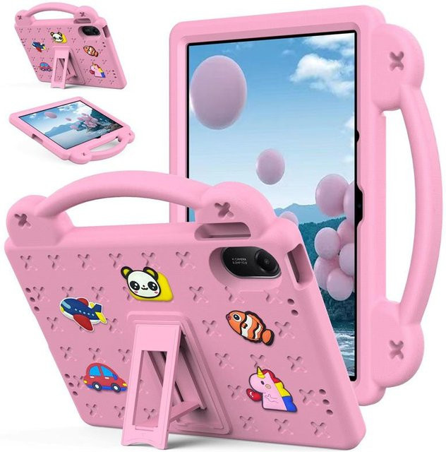 Xiaomi Redmi Pad 2 11 (2025) Tablet Hülle mit Cartoon Anti-Fall Schutz in Rosa - Bild 1