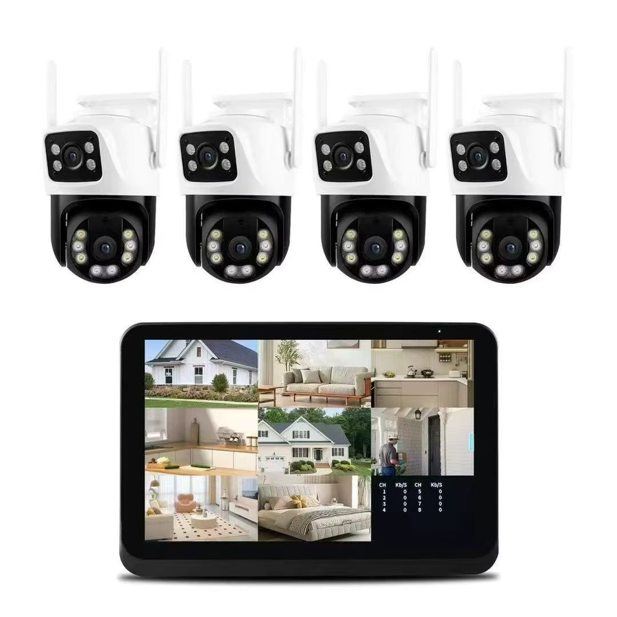 Uzoom XMeye 8-Kanal 4K NVR WLAN Sicherheitskamera-Set mit 6MP PTZ Außenkameras, KI-Menschenerkennung und Nachtsicht - Bild 6