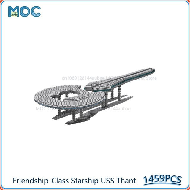MOCBUILDING Raumschiff USS Thant Mo'del MOC, Bausteine, 1459 Teile - Bild 1