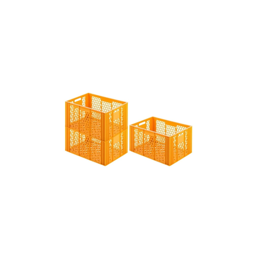 CHEFGASTRO SuperSparSet 3er Eurobehälter Bäcker- und Konditorenkasten, Gelb-Orange, H x B x T: 34,9 x 40 x 60 cm, 70 Liter - Bild 2