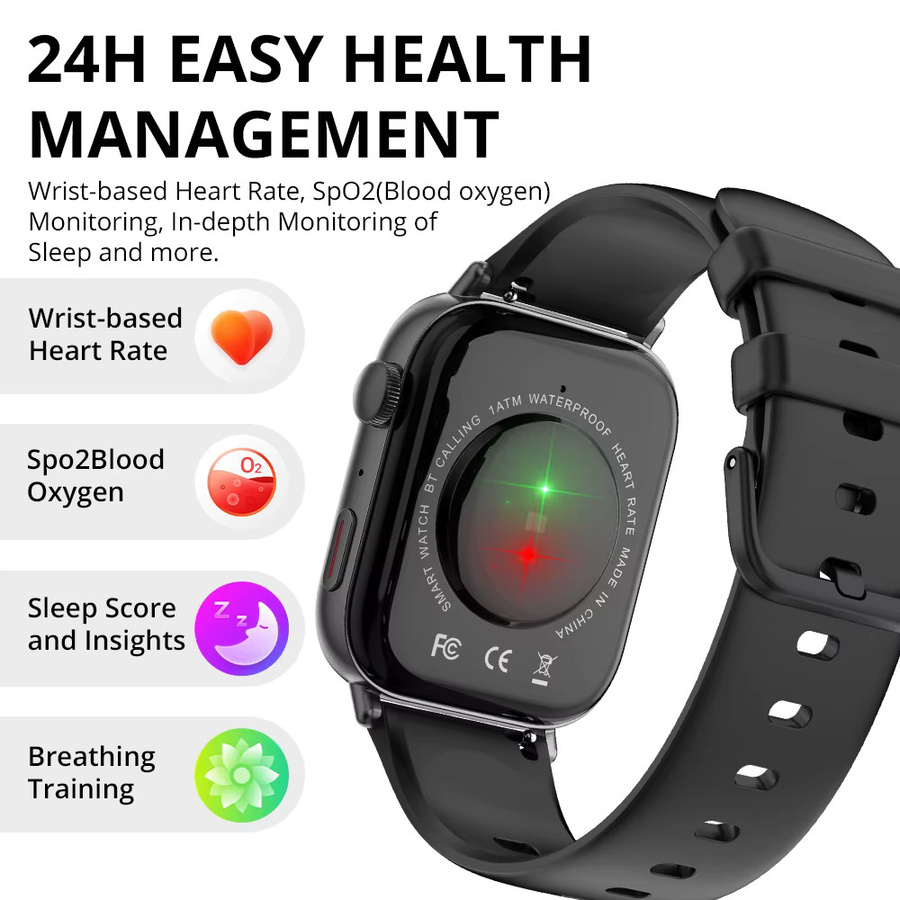 COLMI C8 Max Smartwatch in Gold mit 1,93 Zoll HD-Farbdisplay, Sprachanruf-Funktion und Gesundheits- sowie Fitness-Tracking für Männer und Frauen - Bild 4