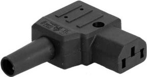 Bachmann Kaltgeräte-Steckverbinder Typ 790 70Grad Schwarz 915.173 - Bild 2