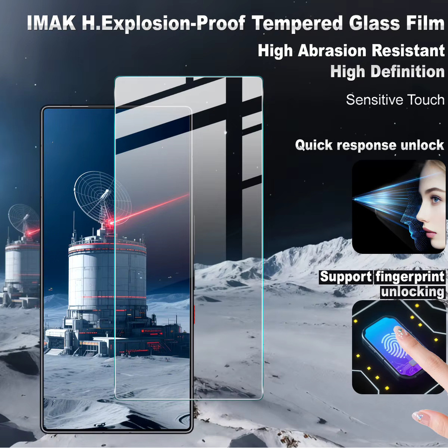 IMAK H Displayschutzfolie aus gehärtetem Glas für Nubia Z80 Ultra und Nubia Z70 Ultra 5G, transparent - Bild 2