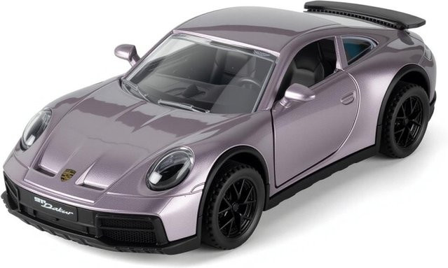 Fourall- Model Cars Porsche 911 Sportwagen, Legierungsauto, 1:32, lila - Bild 1