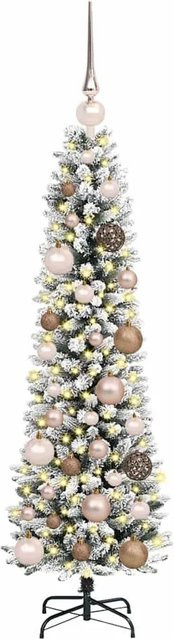 vidaXL Künstlicher Weihnachtsbaum mit 150 LEDs in Weiß, Höhe: 120 cm - Bild 1