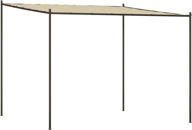 vidaXL Pavillon Beige aus Polyester und pulverbeschichtetem Stahl B/T/H: 300 x 300 x 257 cm - Bild 1