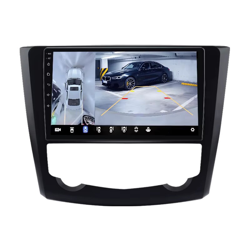 Junsun V9 2DIN Autoradio mit 360 Grad Kamera, Wireless CarPlay und Android Auto, GPS und 4G für Renault Kadjar 2015-2019, Schwarz - Bild 6