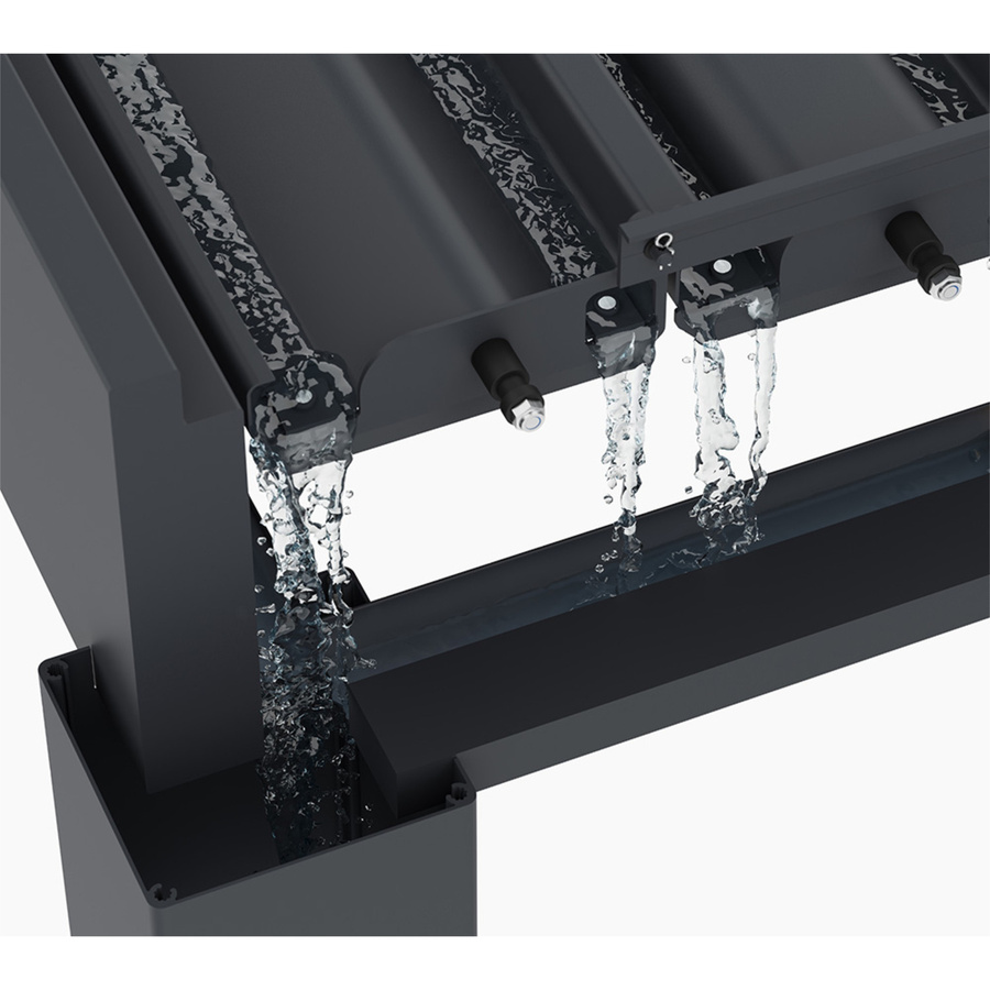 Paragon Outdoor Pergola Grand Tuscan 1220 mit Lamellendach aus Aluminium in Anthrazit, B/H/T: 599 x 256 x 370 cm - Bild 3