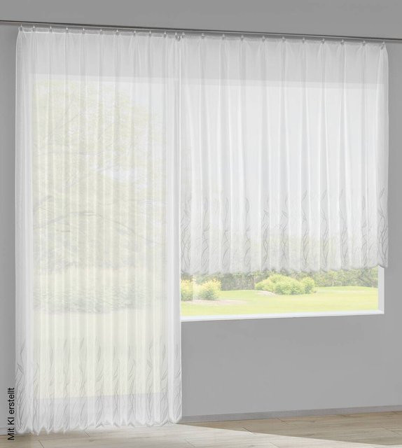 POCOline Fertigstore Graz, weiß, semi-transparent, B: 300 cm, H: 160 cm - Bild 1