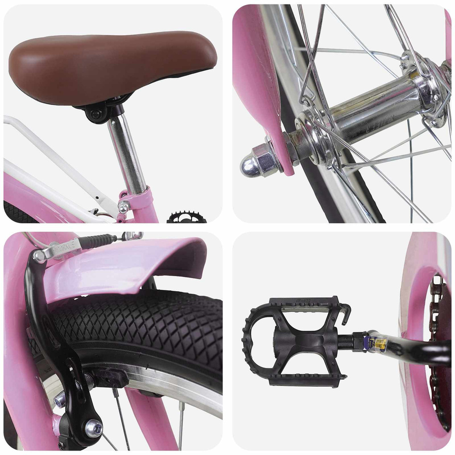 VD Home Furnishing Kinderfahrrad 20 Zoll Hellrosa - Bild 2