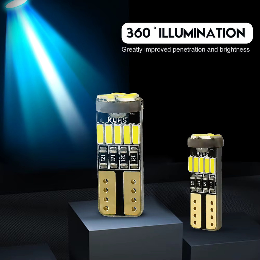 2 Stück LED Keil-Innenraumbeleuchtung W5W WY5W 5W5 für Auto Innenlicht, Dome- und Kartenlampe sowie Kofferraum, 12 V - Bild 3