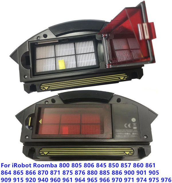 Staubsammelbox für iRobot Roomba 850 860 864 865 866 870 871 875 880 885 960 964 965 966 970 971 974 975 976 in Schwarz - Bild 1