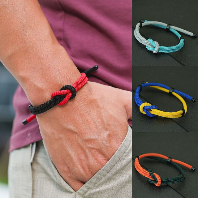 Noter Armband, Seide, Bunt, Herren - Bild 1
