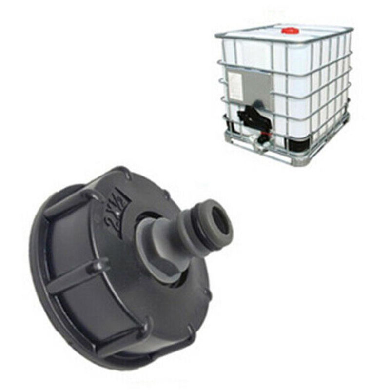 TOMTOP JMS IBC-Tank-Adapter mit 2-Zoll-Anschluss und Sicherheitsventil in Schwarz - Bild 6