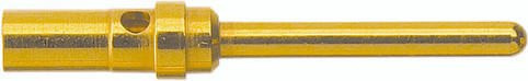 HARTING Crimpkontakt aus Kupferlegierung und Messing mit Goldbeschichtung 09 67 000 8570 - Bild 1