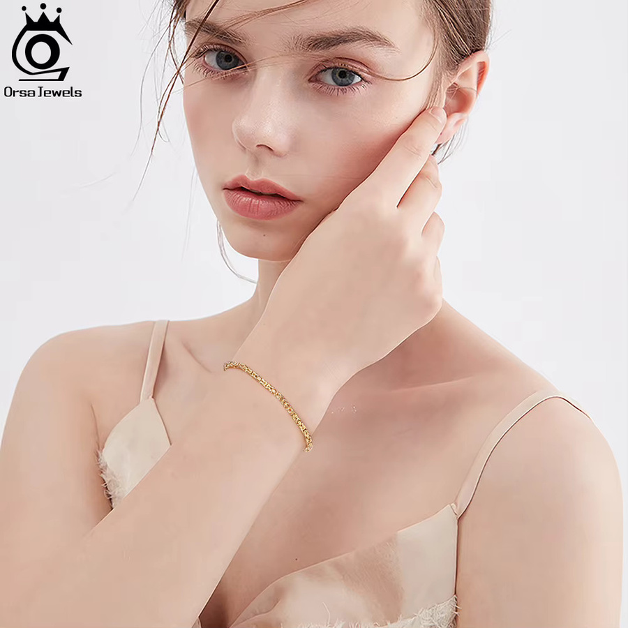 ORSA JEWELS Armband, 925 Sterlingsilber, byzantinisch, Unisex - Bild 2