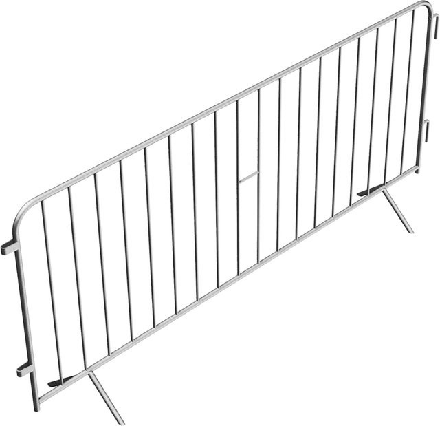 Schake Site Fence Absperrgitter Typ E ohne Tastleiste in Silber aus Stahl, Höhe: 110 cm, Breite: 248 cm - Bild 1