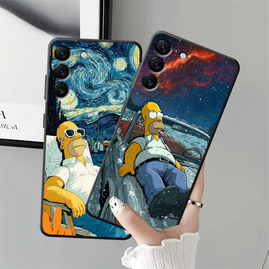 Handyhülle mit The Simpsons Homer Art für Samsung Galaxy A-Serie in Multicolour - Bild 5