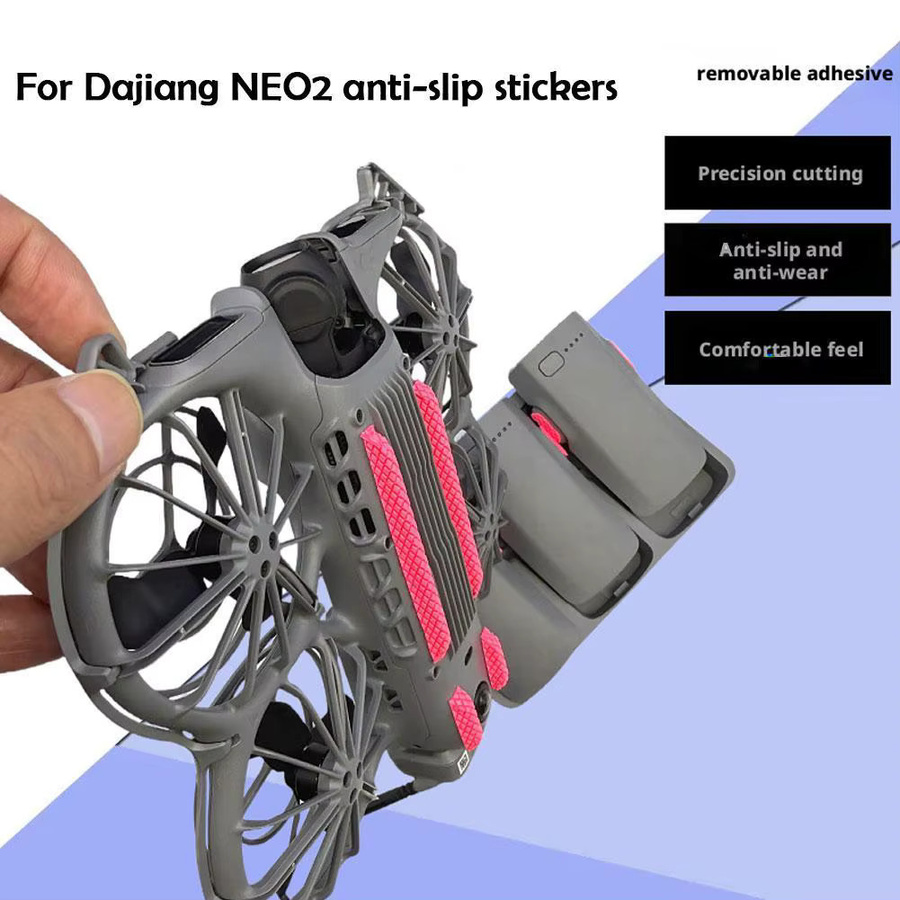 DJI NEO Nachtreflektierender Streifen als rutschfestes und verschleißfestes Zubehör, abnehmbarer selbstklebender Aufkleber für Batterielabel in Schwarz - Bild 3
