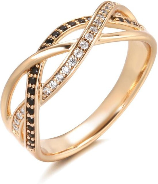 Allbestart Verlobungsring 18K Roségold, Natur-Schwarzdiamant, Damen - Bild 1