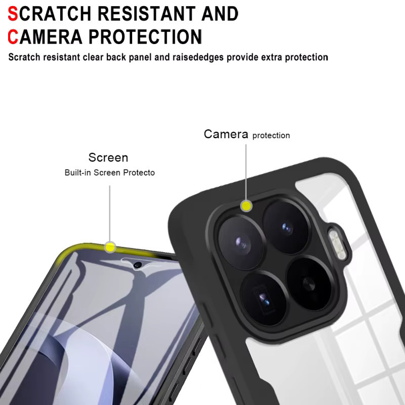 Stoßfeste 360° Schutzhülle für Xiaomi 14T Pro 14T 14 Pro 15T Pro 15T 15 Pro 15 mit Bildschirm- und Objektivschutz in Grün - Bild 3