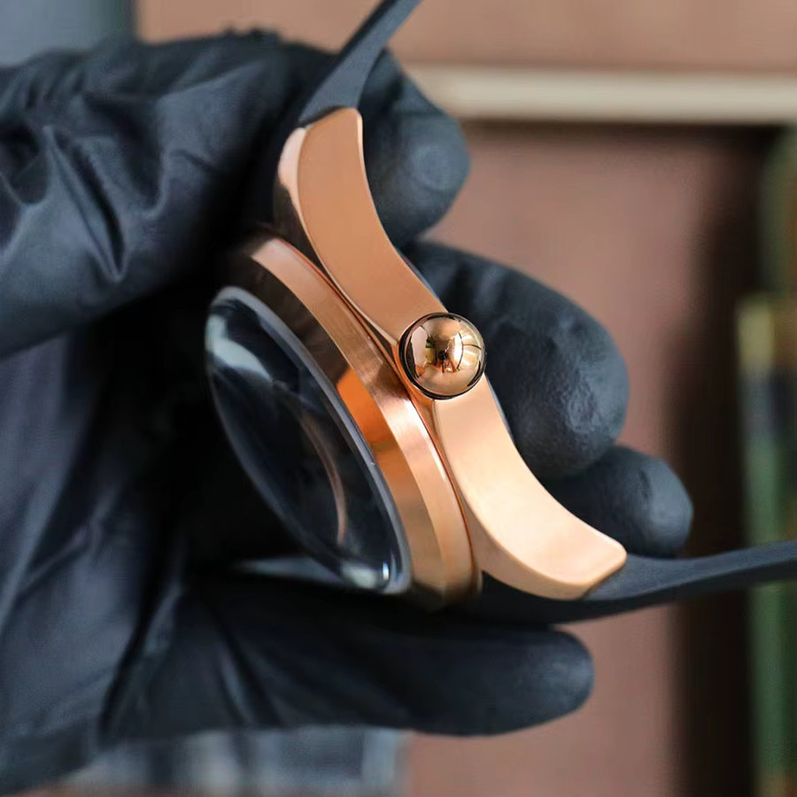 Kafyase Armbanduhr Automatik, Kautschuk, 46 mm, Herren, Roségold - Bild 1