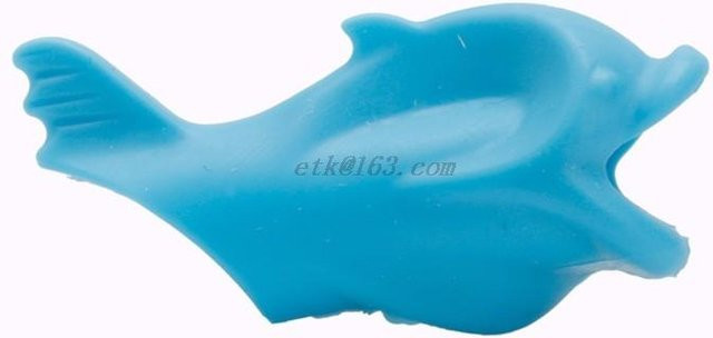Super Six Kinder Stifthalter zur Haltungskorrektur in Fischform, 10 Stück, Blau - Bild 1