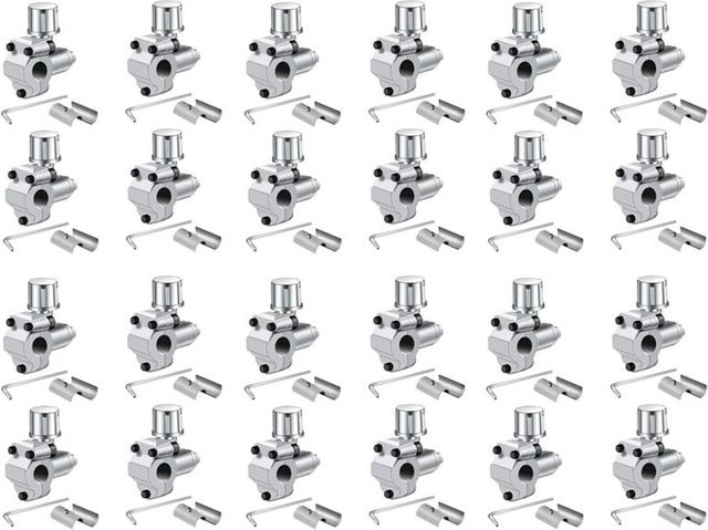 A20F-24X BPV-31 Durchdringungsventil-Leitungsabsperrventil-Set für Klimaanlagen und HVAC in Silber, verstellbar für 1/4 Zoll, 5/16 Zoll und 3/8 Zoll Rohrleitungen - Bild 1