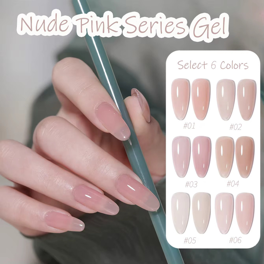 MISS SHAKA Nagellack Gel, Nude, Glänzend, 12 ml - Bild 5