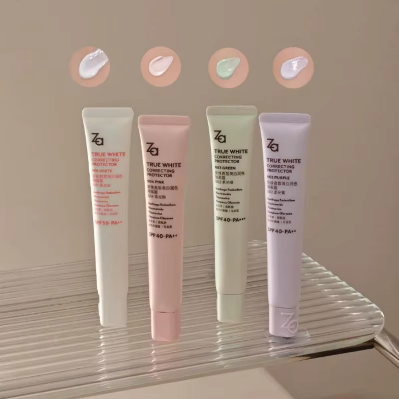 Za True White Glowing Correcting Protector, LSF 36, Lila - Bild 2