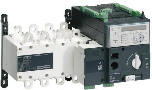Hager Lastumschalter HIC480E 4polig 125A 415V grau - Bild 1