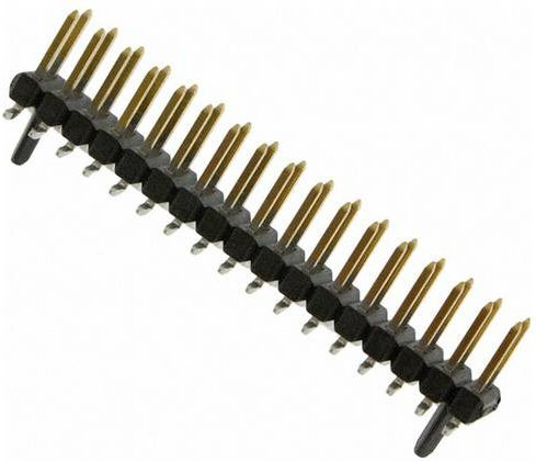 Molex Stiftleiste Standard in Schwarz mit Goldkontakten, Rastermaß 2.54mm, Artikelnummer 713492052 - Bild 1