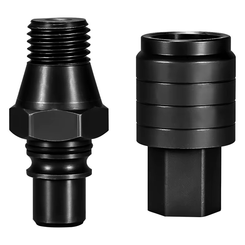NIUXIANG Schnellverbinder-Set für Wasserbohr-Schnellverschluss-Anschlüsse und Elektrowerkzeug-Adapter in Schwarz - Bild 6