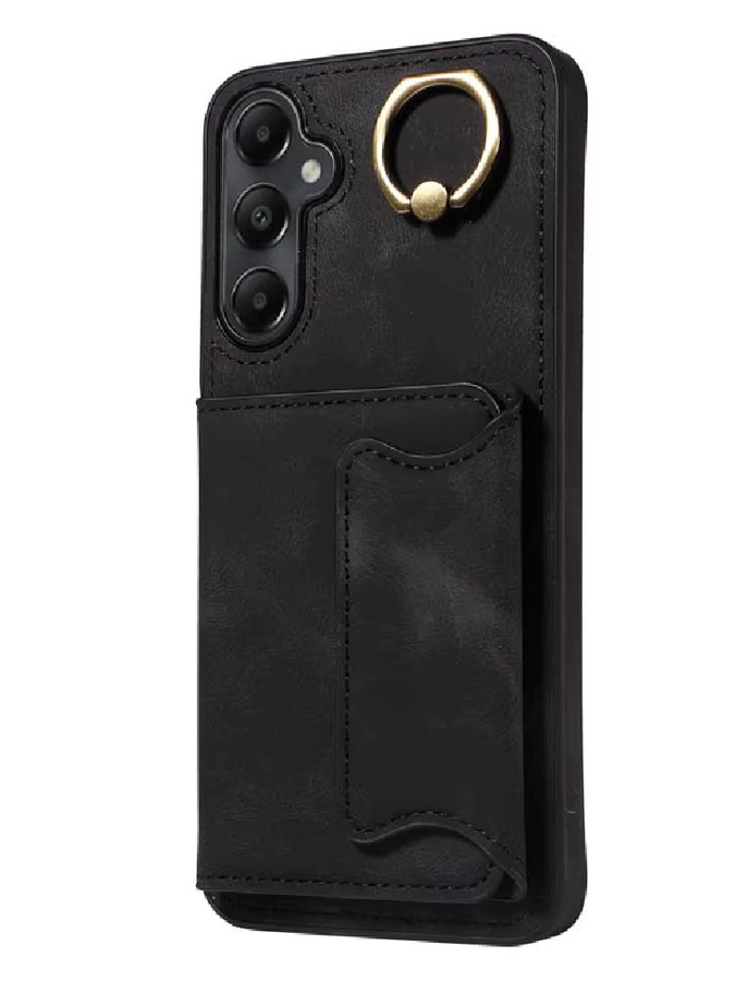 Ledertasche Ring Wallet Card Holder Cover für Samsung Galaxy A54 A34 A24 A14 A73 A53 A33 A23 A13 A52 A72 A32 4G A22 A12 A52S 5G in Gold - Bild 3