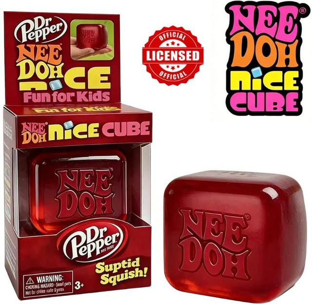 NeeDoh Dr Pepper Nice Cube Squishy, Fidget Cube - Bild 1
