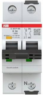 ABB S301P-K3NA Sicherungsautomat MCB 3A 240V in Weiß - Bild 1