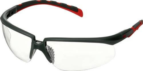 3M S2001SGAF-RED Schutzbrille mit Antibeschlag- und Antikratz-Schutz in Rot und Grau nach EN 166 - Bild 1