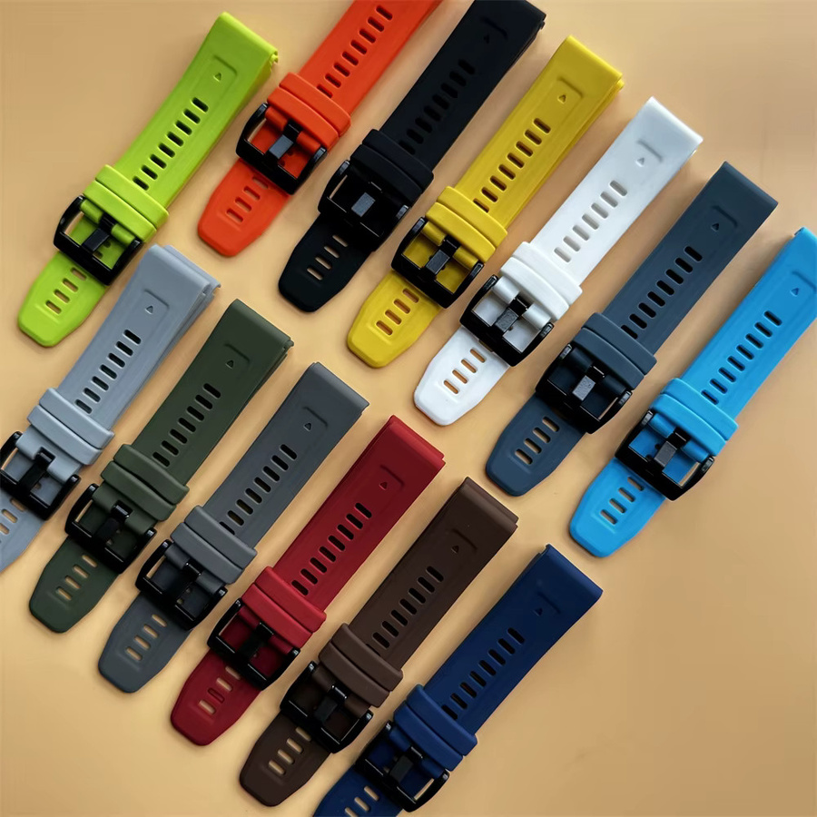 Silikon-Sportarmband, 22 mm, 26 mm, Unisex, Bunt - Bild 1