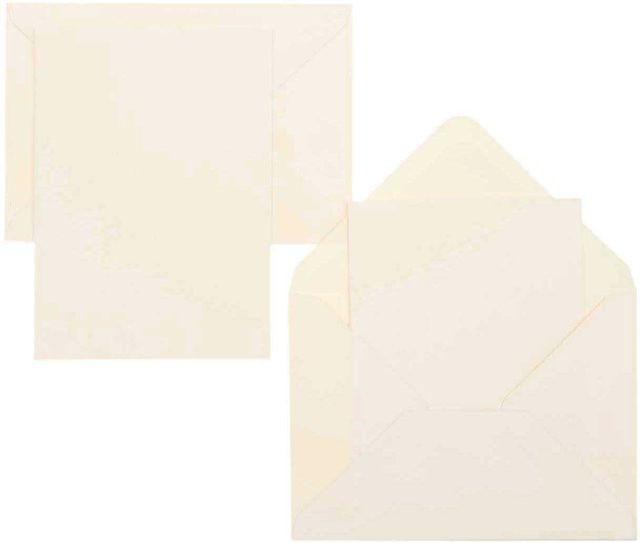 Rico Design Paper Poetry Kartenset Basic in Elfenbein, Format B6 - Bild 1