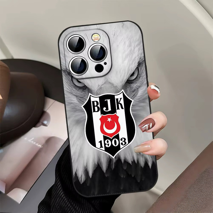 B-Besiktas B-BJK Logo Handyhülle in Schwarz für iPhone 17, 16, 15, 14, 13, 11 Pro Max, Plus, X, XR, XS Max und 13 Mini - Bild 5