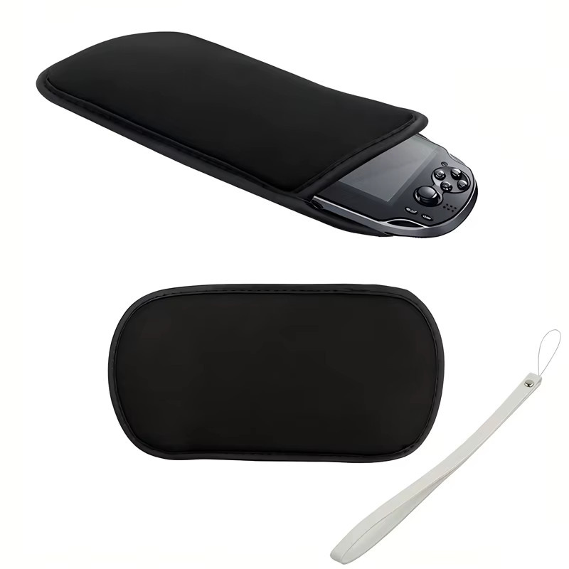 Schutzhülle und Tragetasche für Sony PlayStation PS Vita 1000/2000 und PSP 1000/2000/3000 in Schwarz - Bild 2