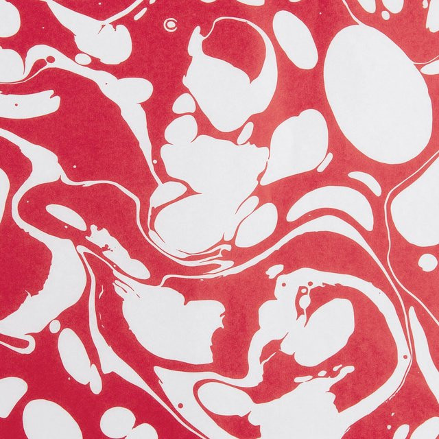 Rico Design Seidenpapier Marmor Rot/Weiß Breite: 50 cm, Länge: 415 cm - Bild 1