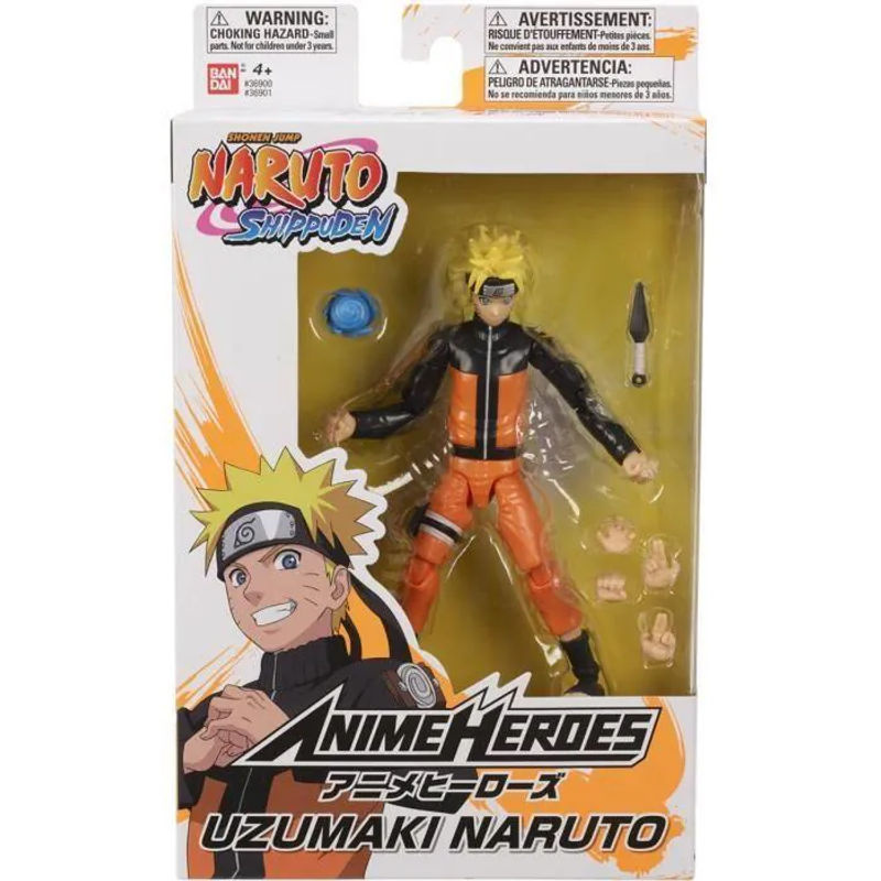 Bandai Anime Helden Naruto Uzumaki Figur in Orange, Höhe: 17 cm - Bild 2