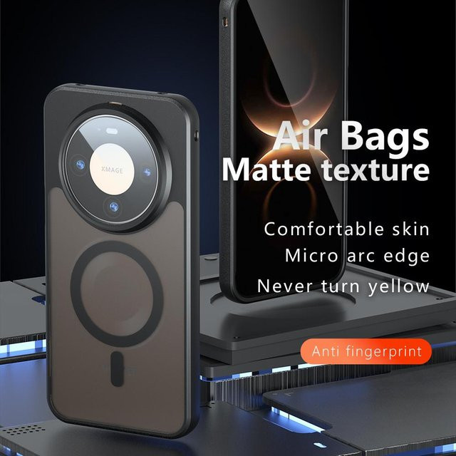 Magnetische Acryl Matte Hülle für Huawei Mate 80 Pro Max, Stoßfeste Transparente Handyhülle - Bild 1