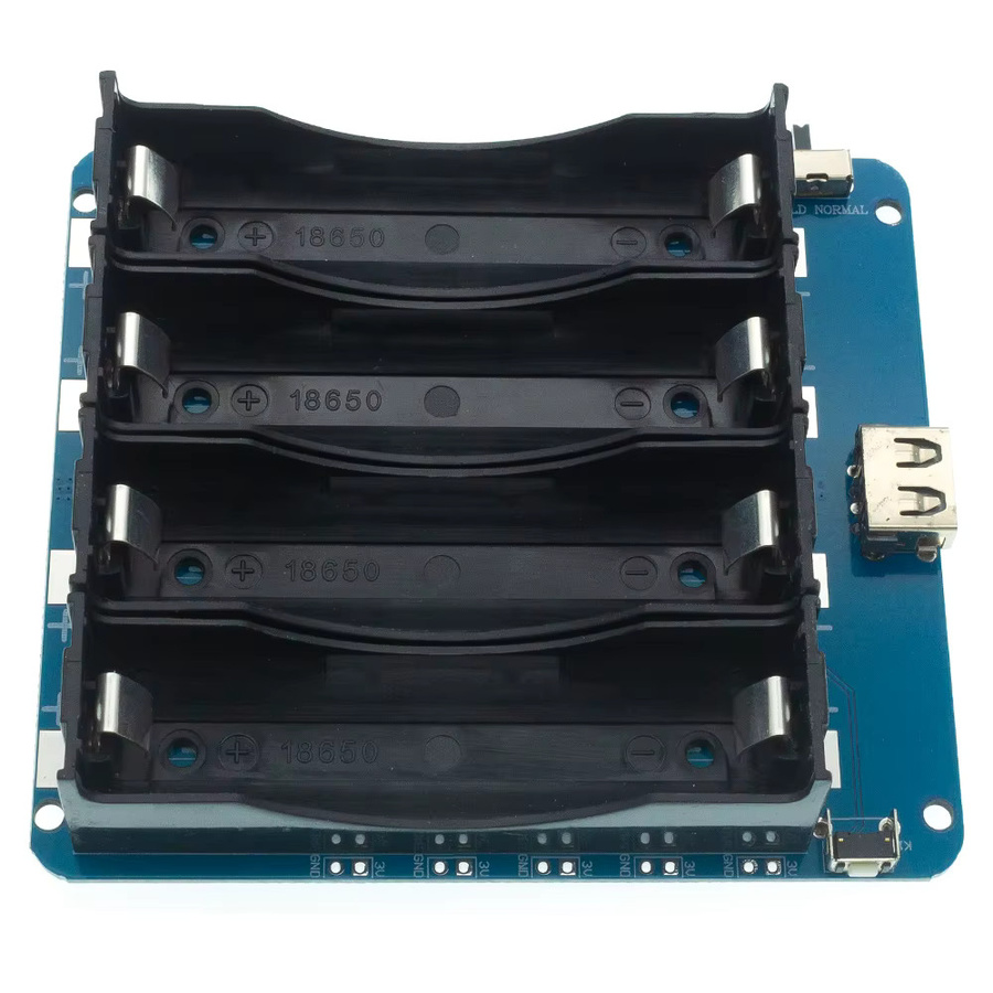 TENSTAR ROBOT 18650 Lithium-Batterie-Ladeschutzplatine Typ A mit Micro-USB, 5V 3A / 3V 1A, Blau - Bild 4