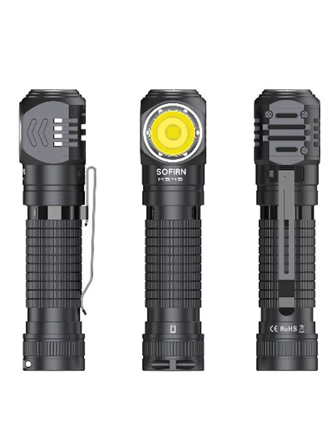 SOFIRN HS45 HP50 LED Stirnlampe in Schwarz mit 3200 Lumen, 223m Reichweite und USB-C wiederaufladbarem 21700 Akku mit intelligenter Temperaturregelung - Bild 4