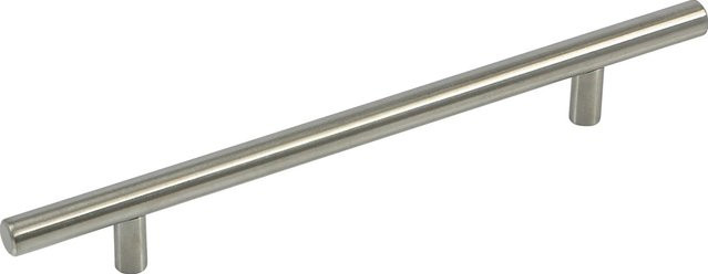 Siro Möbelgriff Bar aus Edelstahl in Silber, feingeschliffen, Lochabstand 160 mm - Bild 1