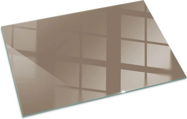 Tulup Glasplatte für Kamin und Öfen in Braun, B: 100 cm, H: 70 cm - Bild 1